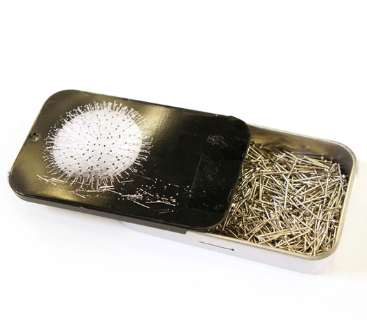 Булавки-гвоздики "Hemline" PT.708.S, в жестянной коробке