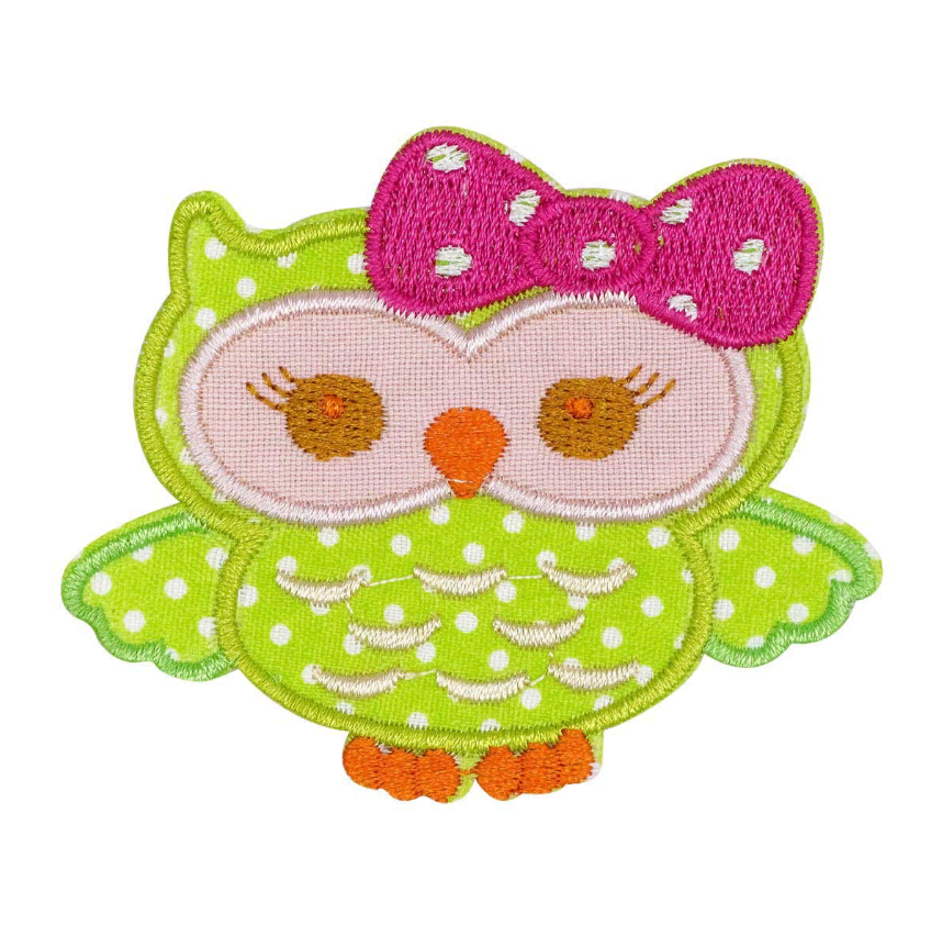 Термоаппликация Hobby&Pro BA1053 "Совушка" 6*7 см.