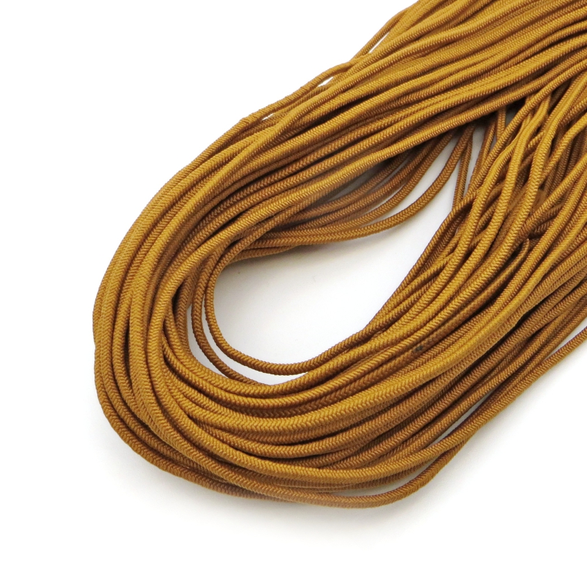 Резинка шляпная круглая  Ас 3мм  оранж.коричневый ( упак. 25 м.)