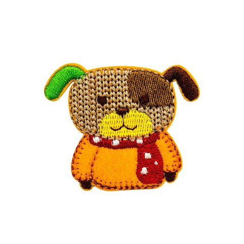 Термоаппликация Hobby&Pro BA1025 'Щенок в шарфике', 5,2*4,5см