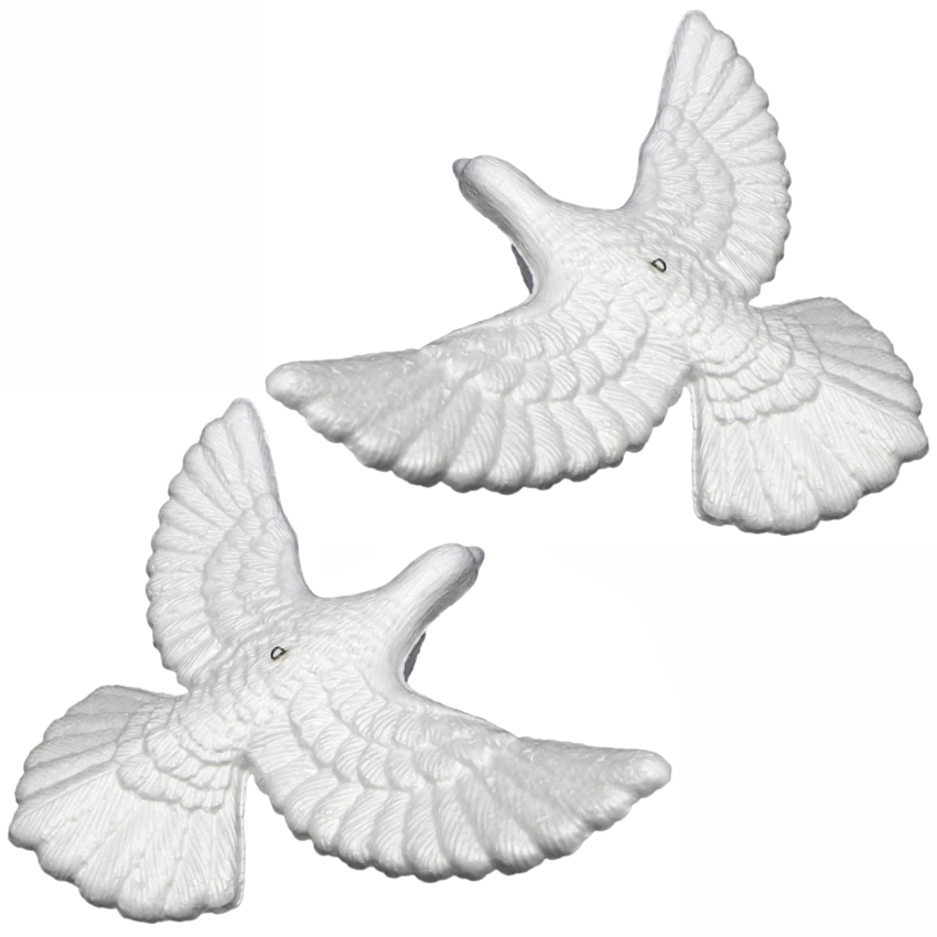 Форма из пенопласта ГОЛУБЬ ЛЕТЯЩИЙ, d 11,5 см (Еврослот 2 шт.)