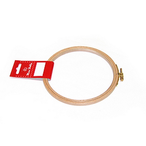 Пяльцы круглые, высота об.8мм, диам.-15.5cм бук