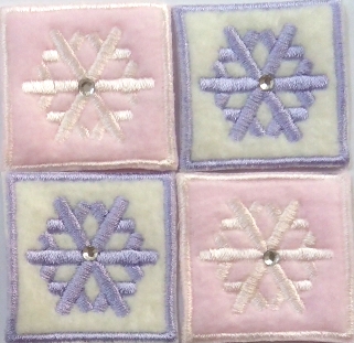 Аппликации на клею 568ABCD, 10 шт./упак.