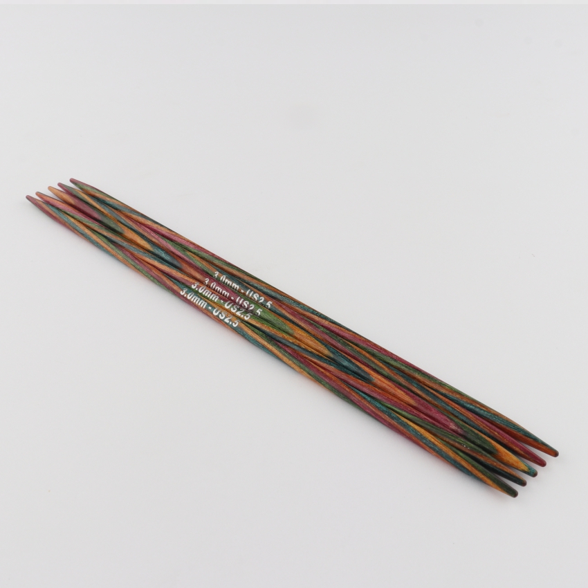 Спицы деревянные носочные Symfonie KnitPro, 10 см, 3.00 мм 20129