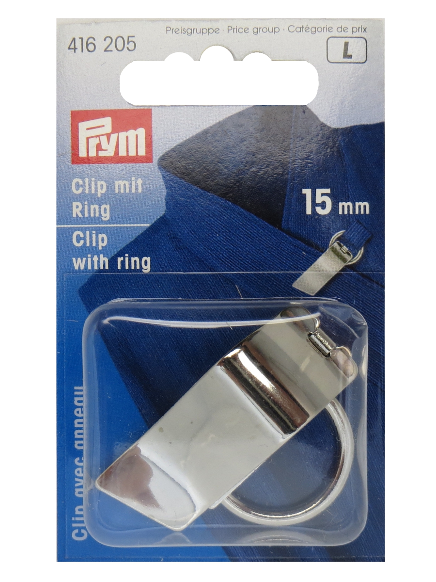 Зажим с кольцом (сталь) 15 мм