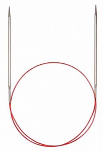 Спицы никелированные круговые с удлиненным кончиком ADDI 775-7, 80 см, №3,5