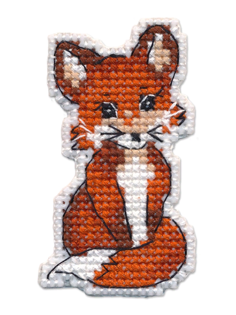 Набор для вышивания «Овен» 1319 Значок-лисичка 3.7х 6.7