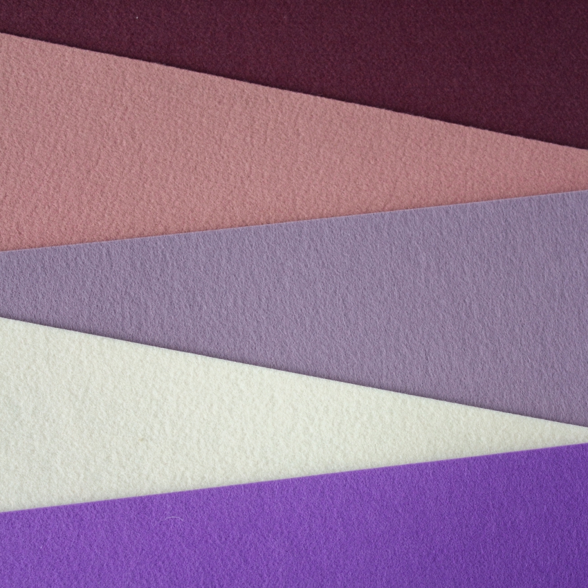 Набор декоративного фетра FSR2.0-RON5-02 2 мм; 22 см х 30 см (5 листов, 5 цветов)