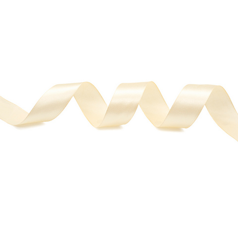 Лента атласная 2,5 см х 22,86 м цв.053 кремовый