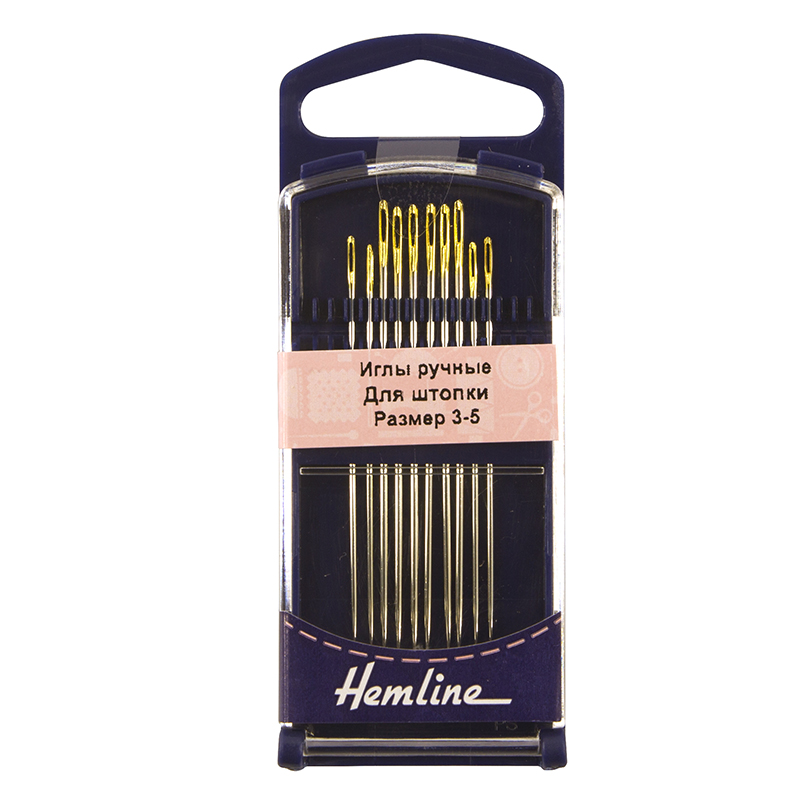Иглы ручные"Hemline" 284G.35 для штопки  размер 3-5          