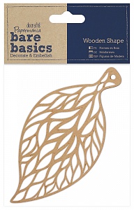 Декоративный элемент "Ажурный лист" (дерево) Bare Basics