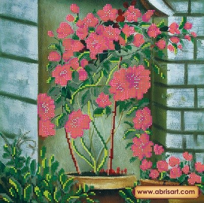 Схема АБРИС АРТ АС-156 Китайские розы,30*30 см
