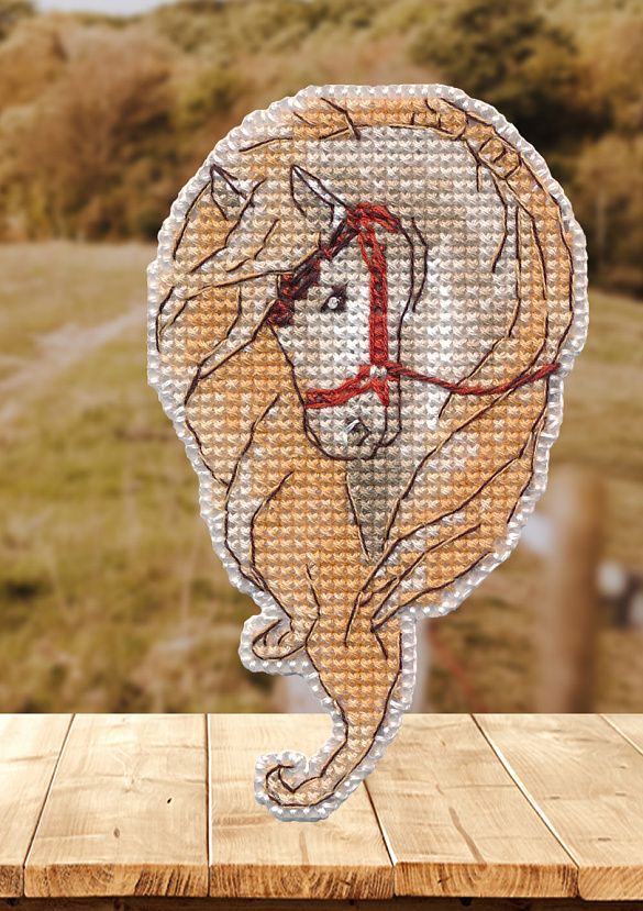 Набор для вышивания «Овен» 1682 "Магнит. Лошадь" 6 х 10 см 