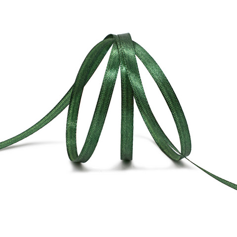 Лента атласная 0,6 см х 22,86 м цв.126 темно зеленый