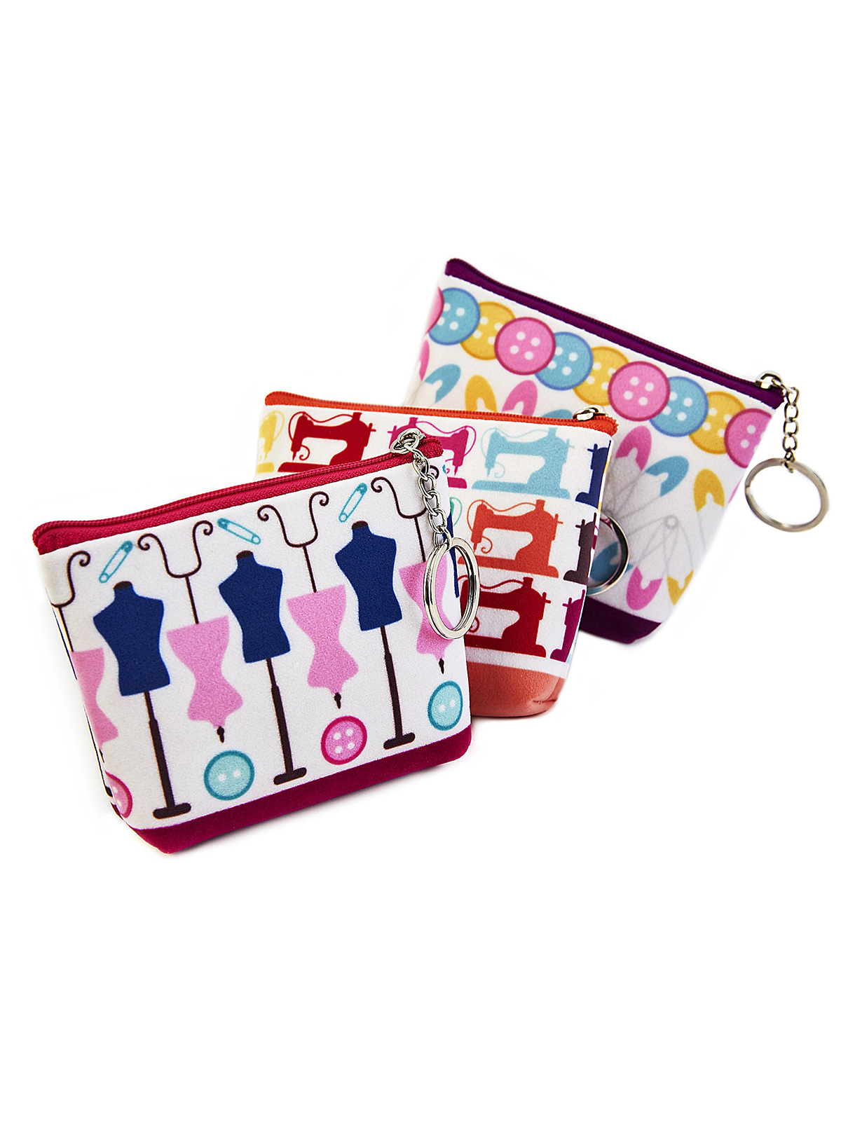 Кошелек органайзер со швейным принтом, 3 дизайна