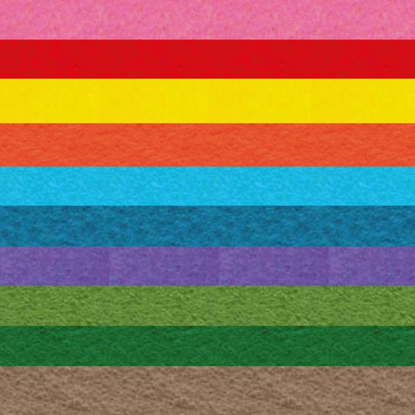 Набор декоративного  фетра FSR1.2 (N10)-13 1,2мм; 22см х 30см (10 листов, 10 цветов)