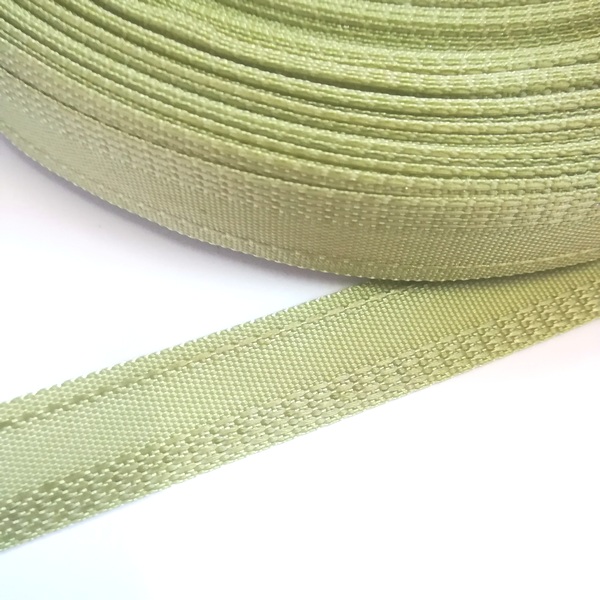 Лента брючная 15 мм, 50 м, 7571/11 св.олива