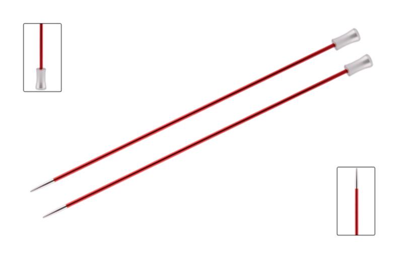 Спицы алюминиевые прямые Zing KnitPro, 35 см, 2.50 мм 47293