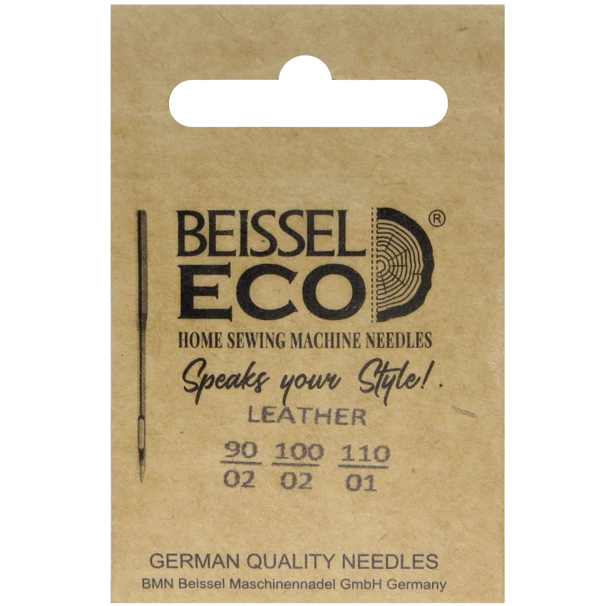 Иглы д/быт. швейных машин для кожи,5 шт разных размеров, 130-705 H-LL/крафт, BEISSEL