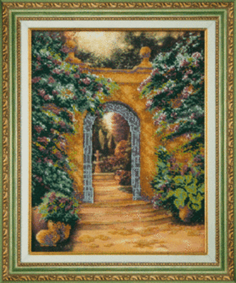 Набор для вышивания «Чарівна Мить» Б-701 "Цветущая арка" 27*34,5 см.