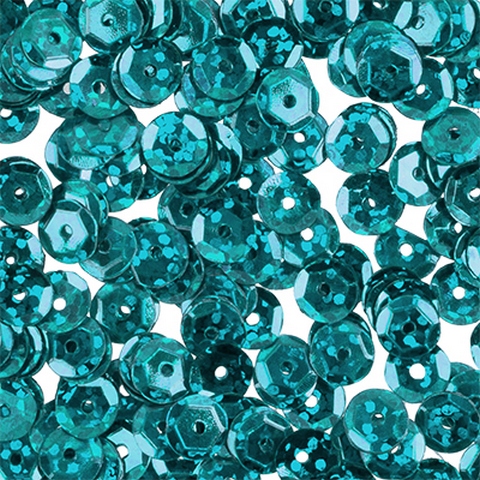 Пайетки «Zlatka» ZC 6  россыпью 6 мм, 5 х 10 г №19 бирюзовый