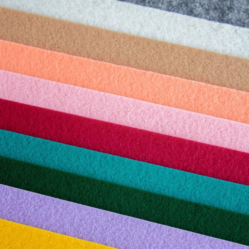 Набор декоративного  фетра FSR1.2 (N10)-12 1,2мм; 22см х 30см (10 листов, 10 цветов)