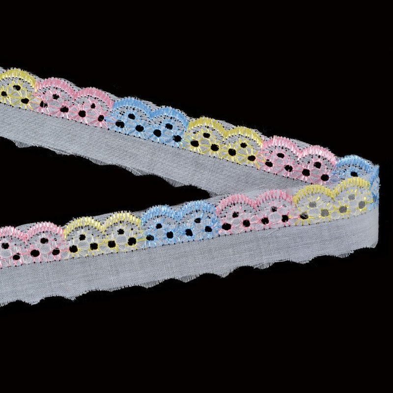 Шитье арт.ТСВ-1010 цв.радуга (107/133/182) шир.2,5см 100% п/э, 13,71 м