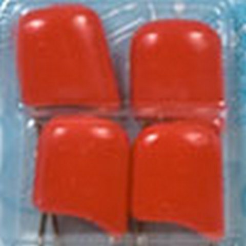 Булавки английские с безопасным замком "Gamma" BUK-004 4шт №05 красный