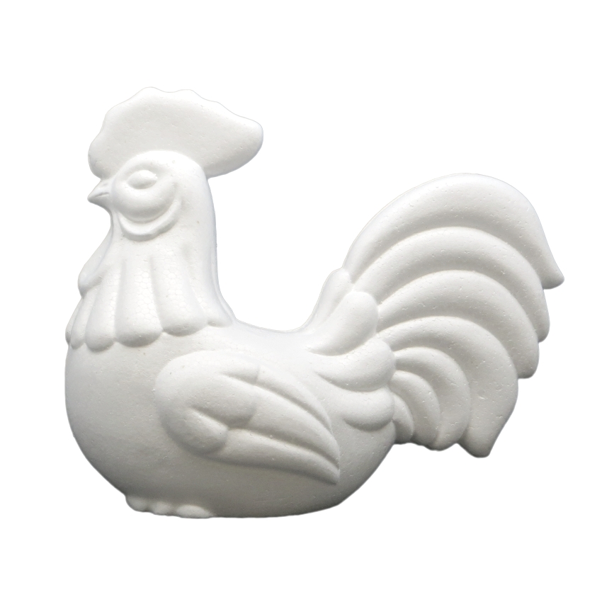 Форма из пенопласта ПЕТУХ (большой, неокр.)18,5 см