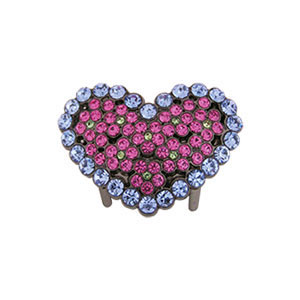 Украшение Микрон Сердце GB1321, 40х25мм.    