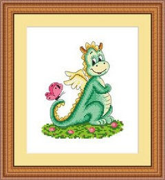 Набор для вышивания «Сделано с любовью» ДД-017 Дракоша,15*20 см