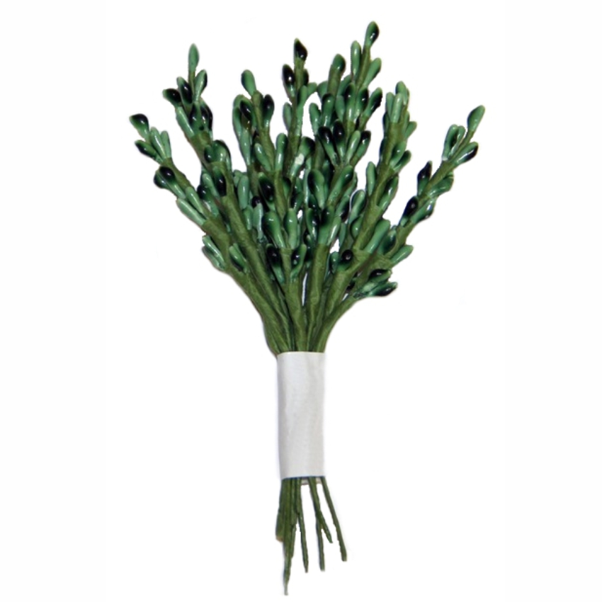 Декоративный букетик "Рукоделие" DKB022E green  (зеленый)