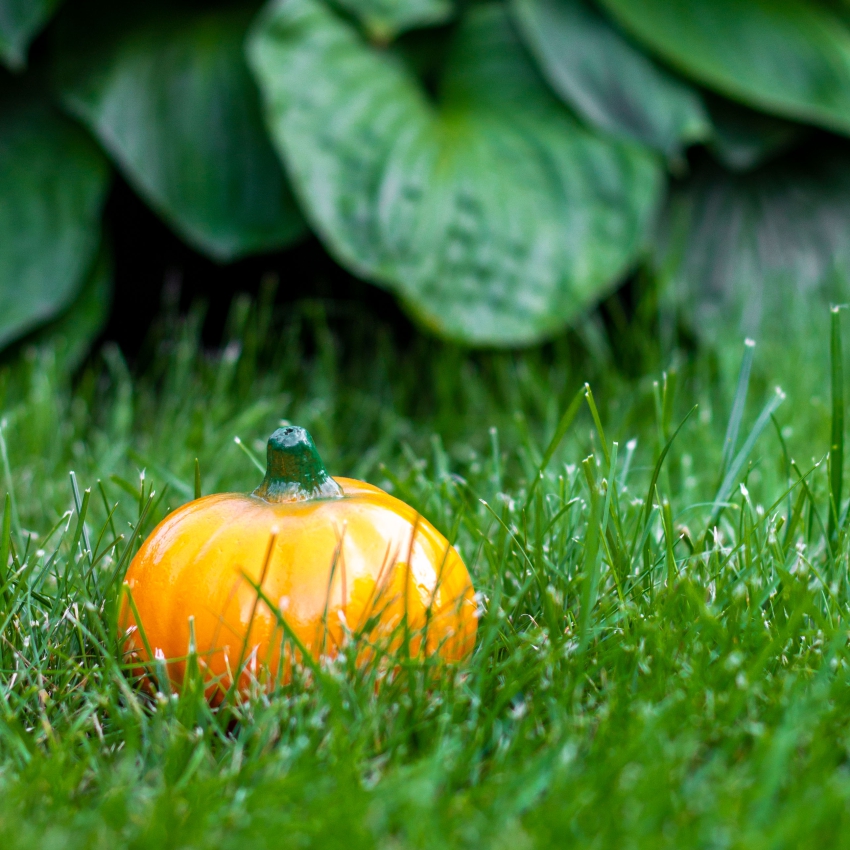 Декоративное изделие из пенопласта ТЫКВА  (окраш.), 6*8,5 см