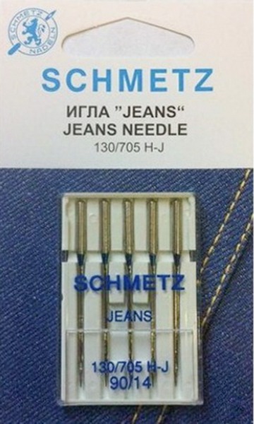 Иглы для джинсы 130/705H-J № 90/14, 5 шт. Schmetz 0701226