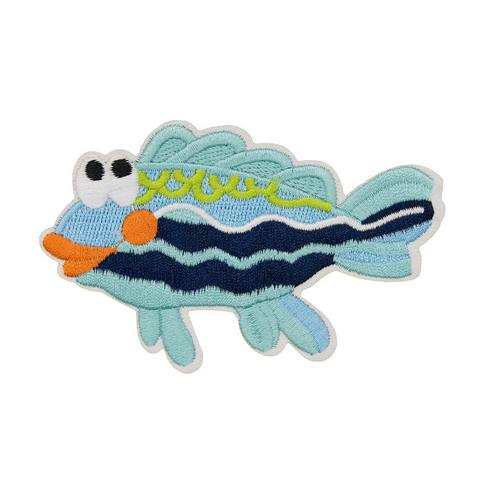 Термоаппликация Hobby&Pro 'Морская рыбка', голубая, 6*10см, 