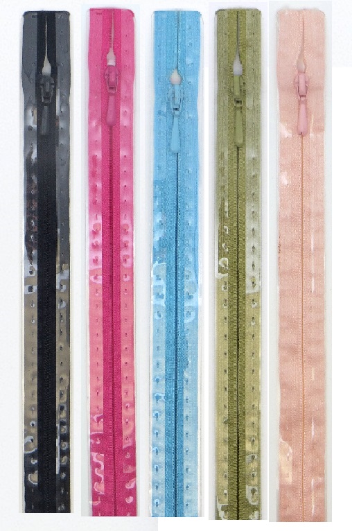 Молнии пластиковые, полупотайные, Цвет: 763 30см