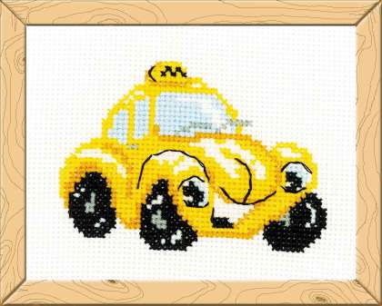 Набор для вышивания «Весёлая Пчёлка» НВ107 Такси 13х16 см