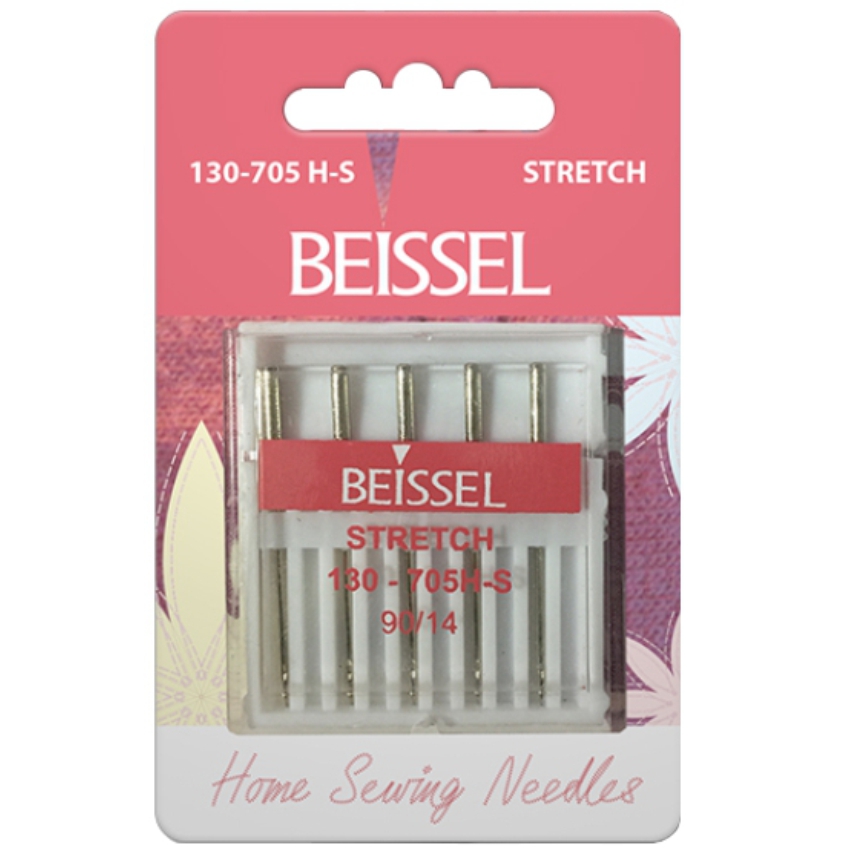 Иглы д/бытовых швейных машин для эласт.ткани(Stretch),5 шт, № 90, 130-705 H-S/блистер, BEISSEL