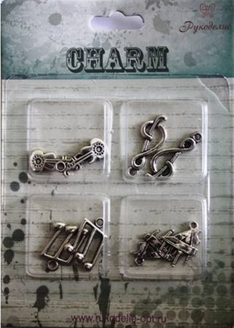 Металлические  подвески "Рукоделие" CM  1013 "Музыка"