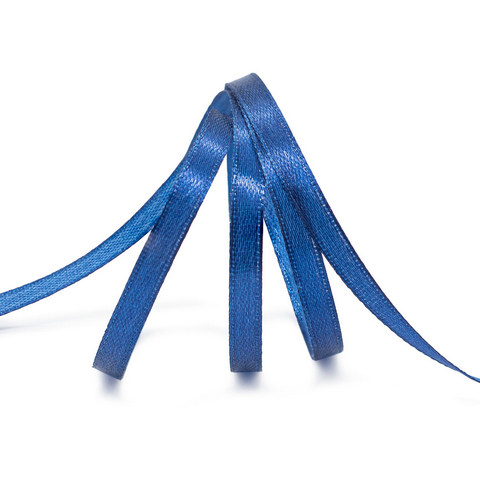 Лента атласная 0,6 см х 22,86 м цв.156 т.синий