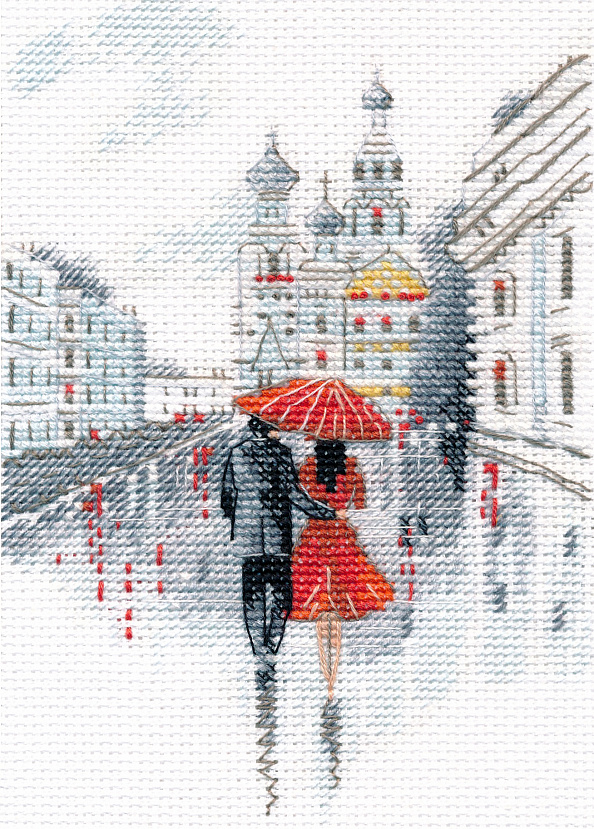 Набор для вышивания «Овен» 1624 "Петербургские зарисовки - 2" 10×15 см