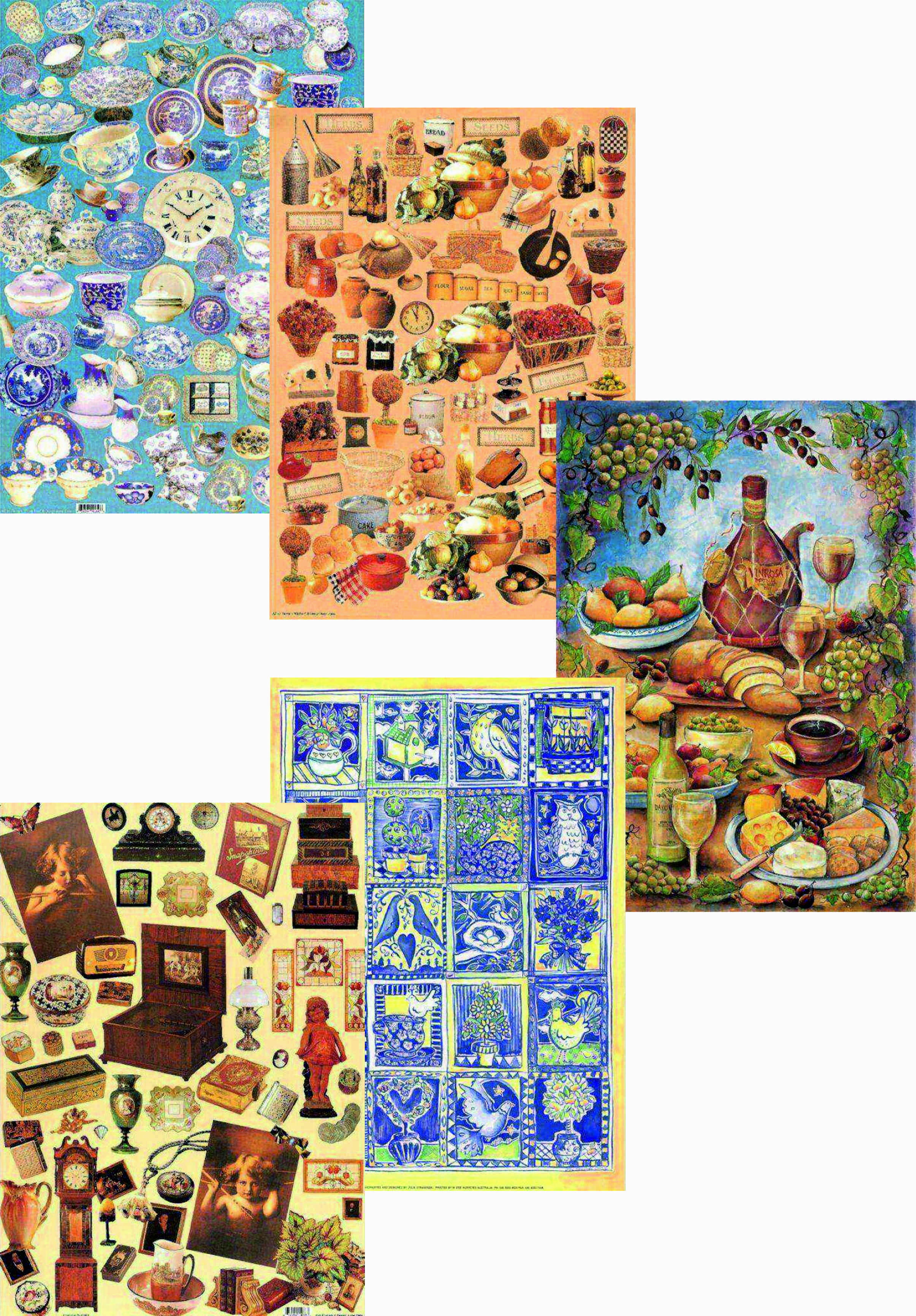 Набор бумаги для декупажа «Рукоделие» PTP(N)-016