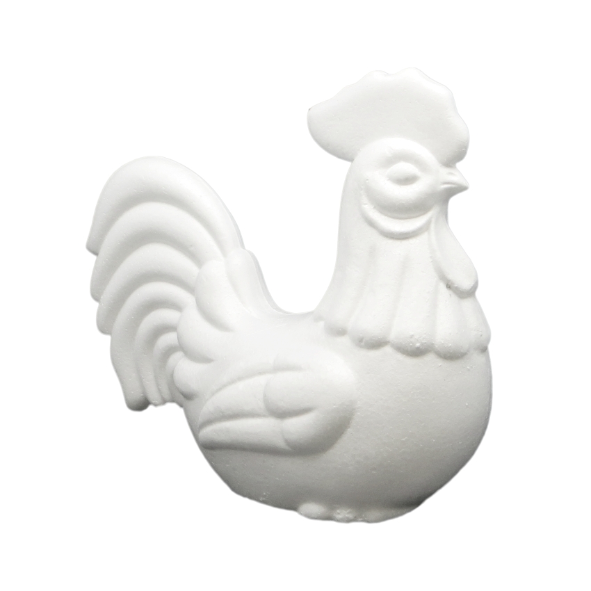 Форма из пенопласта ПЕТУХ (малый неокр.)13 см