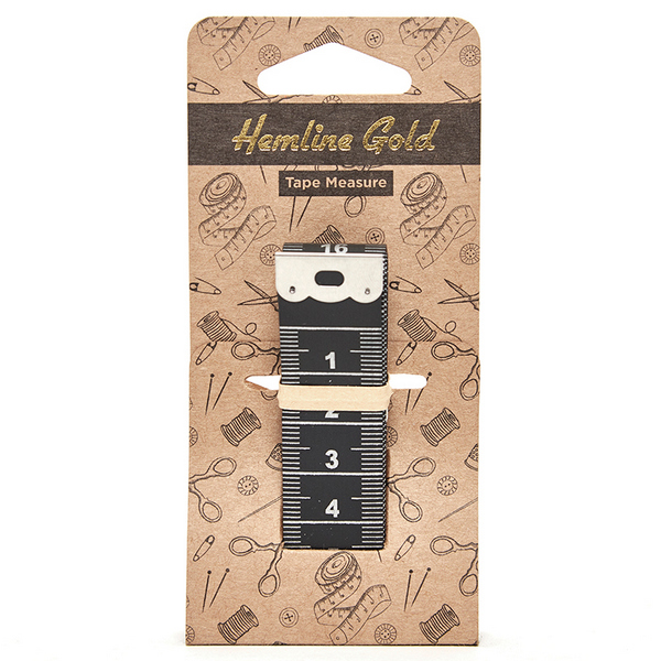 Сантиметр "Hemline" 255,S.HG ,150см./60,  20мм. цвет черный.