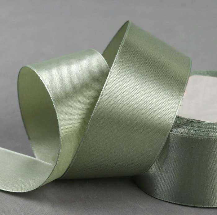 Лента атласная 32,9 м*50 мм, Цвет 8081/3143 хаки