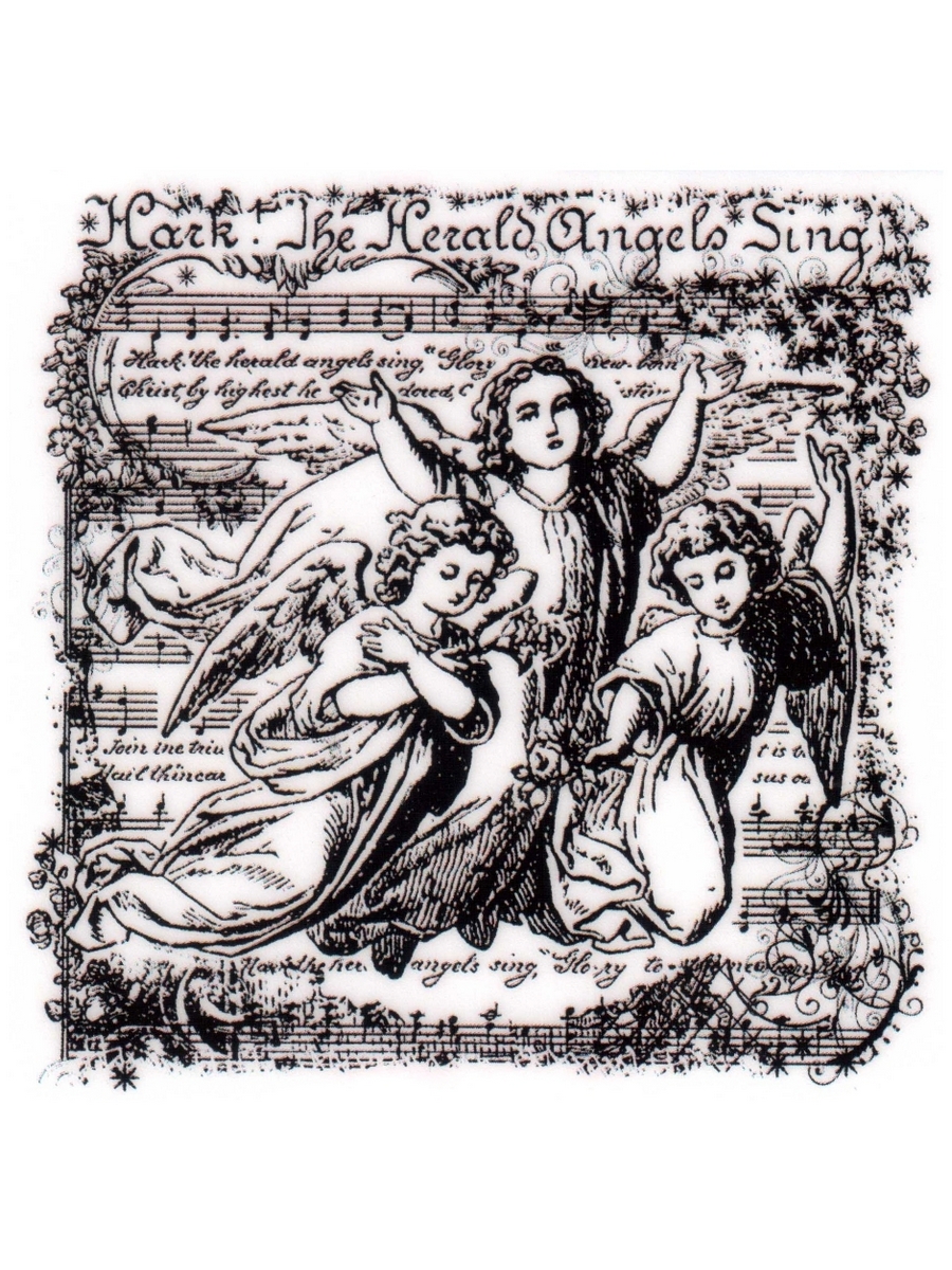 Резиновый штамп «Angels Sing», 7,8x7,6см