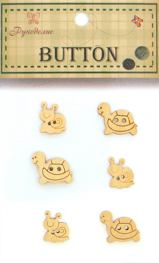 Деревянные пуговицы "Рукоделие" WB 1035