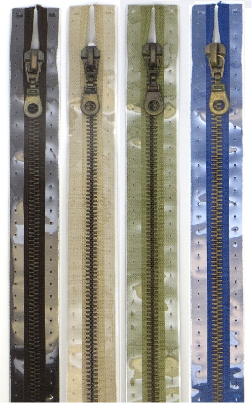 Молнии металлические, разъемные, цепь состаренной латуни, Цвет: 004 40см