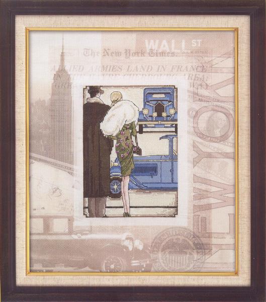 Набор для вышивания «Panna» ГМ-1708 Ретро. Нью-Йорк,24х28 см