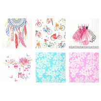 Салфетки бумажные "Love2art"ассорти  SDS №38 33х33 6 шт. "Пастель"